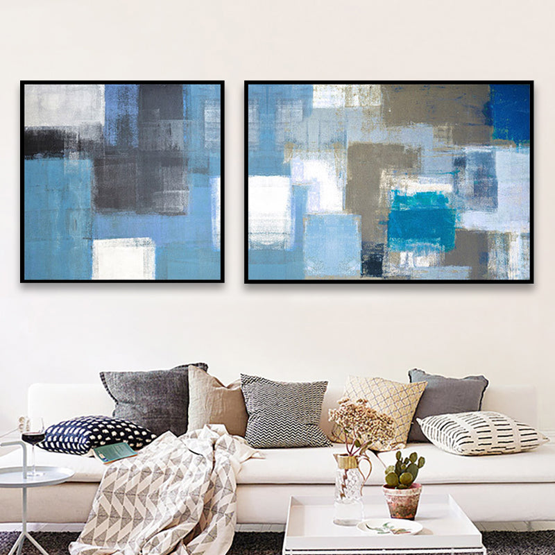 Brehn | Moderne Malerei Druck Abstrakt Leinwand Pastell Multi-Teil Wandkunst Dekor für Hotel