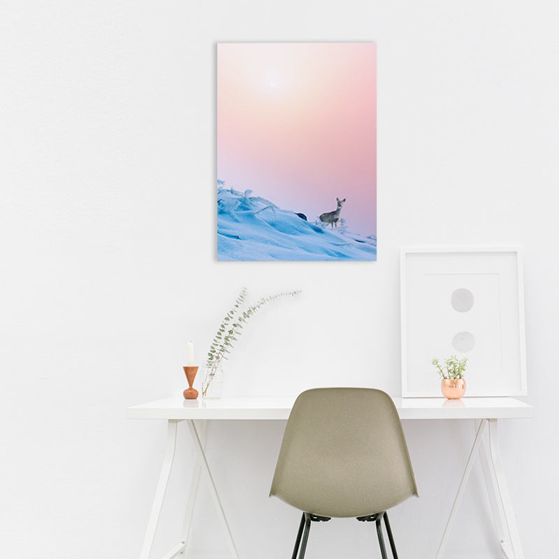 Brehn | Zeitgenössische Himmelsszene Wanddekor Leinwand Hellfarbe Natur Landschaft Kunstdruck, Mehrere Größen