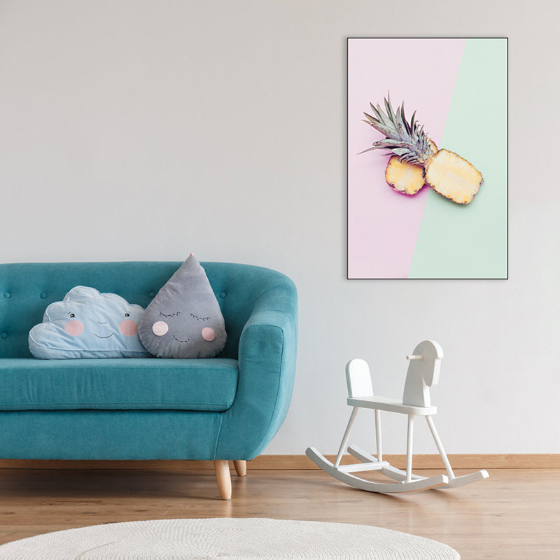 Brehn | Leckere Früchte Malerei für das Mädchenzimmer in Pastellfarbe, mehrere Größen verfügbar