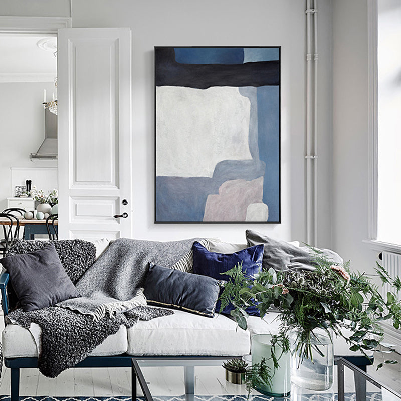 Brehn | Strukturiertes abstraktes Wandkunstdekor Leinwand Mid-Century Modern Gemälde für das Wohnzimmer