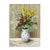 Brehn | Helle Farbige Blumenarrangement-Leinwand Impressionismus Texturierte Wanddekoration für das Wohnzimmer