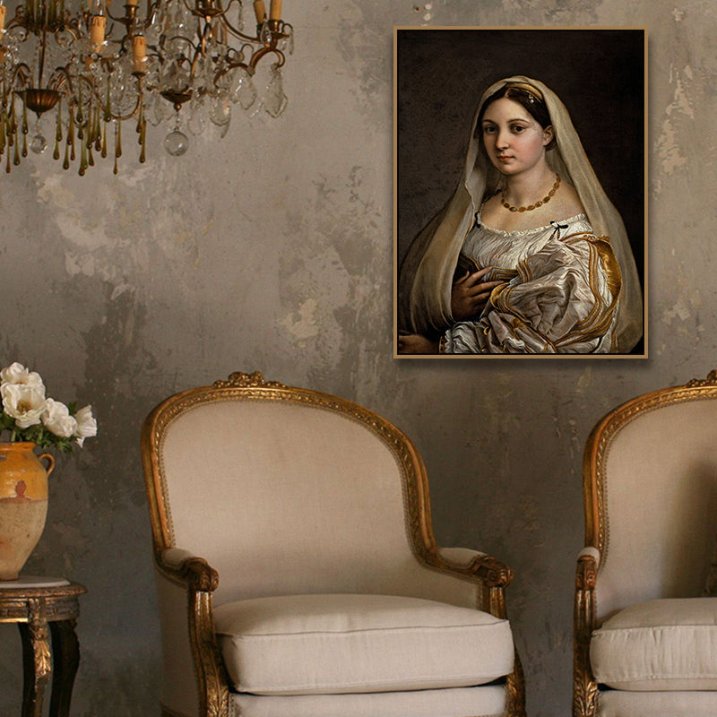 Brehn | Religiöse Dienstmädchen-Leinwand für die Küche Ölgemälde Wandkunst Druck, mehrere Größenoptionen