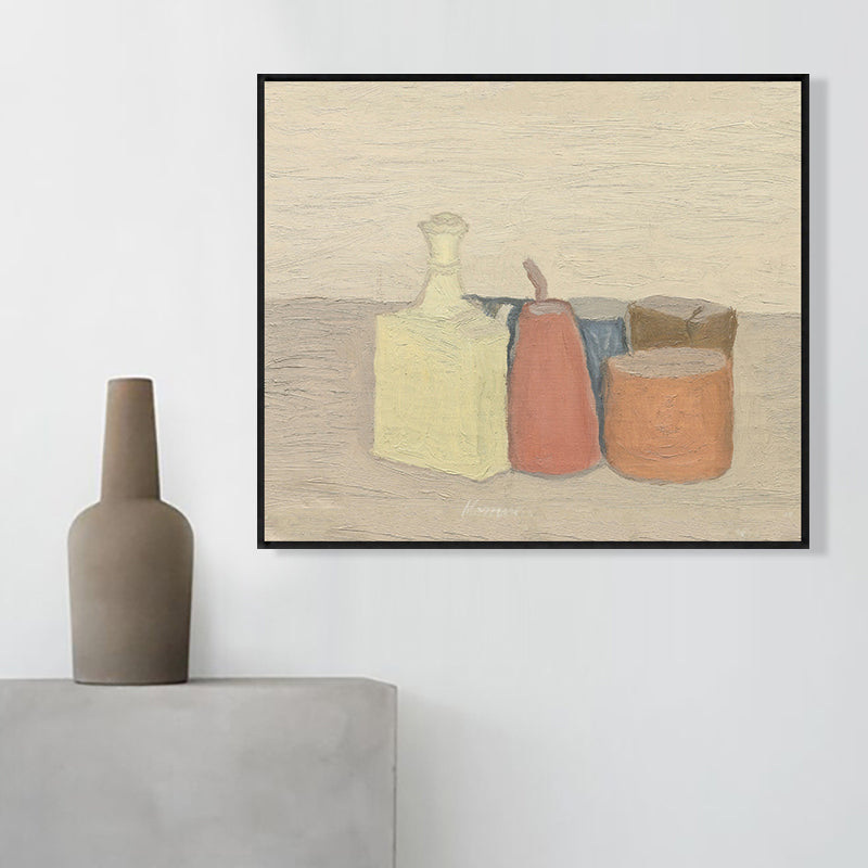 Brehn | Flaschen und Dosen Wanddekor Licht Farbe Impressionismus Leinwand für Wohnzimmer, mehrere Größen