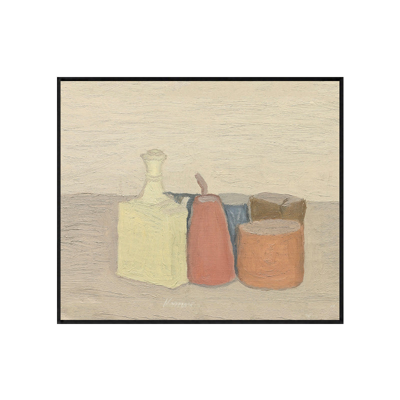 Brehn | Flaschen und Dosen Wanddekor Licht Farbe Impressionismus Leinwand für Wohnzimmer, mehrere Größen