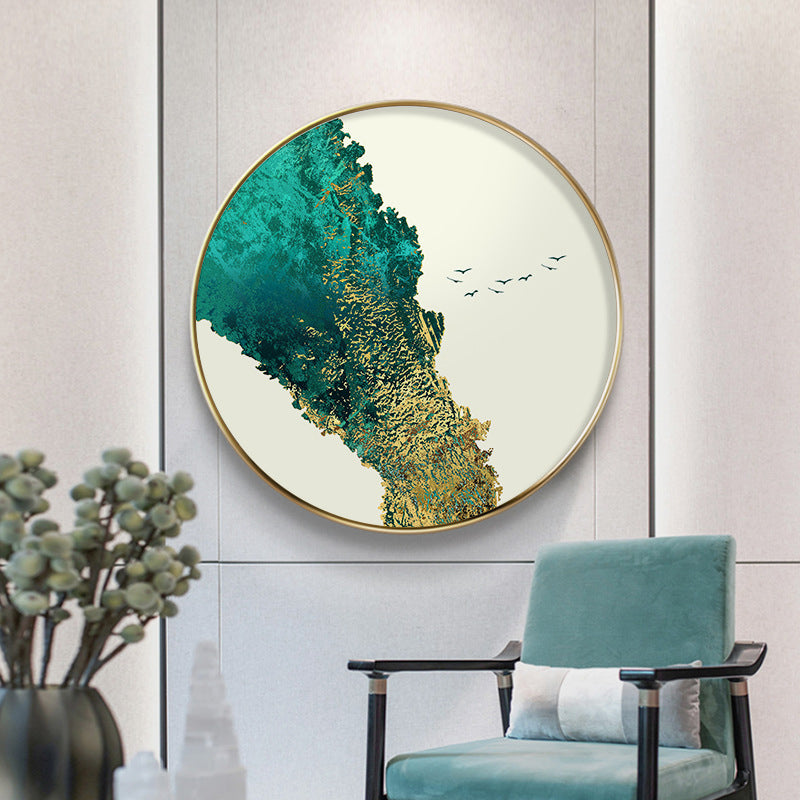 Brehn | Pastellfarbener abstrakter Leinwandtexturiert skandinavischer Stil Mädchen Schlafzimmer Wandkunst Druck