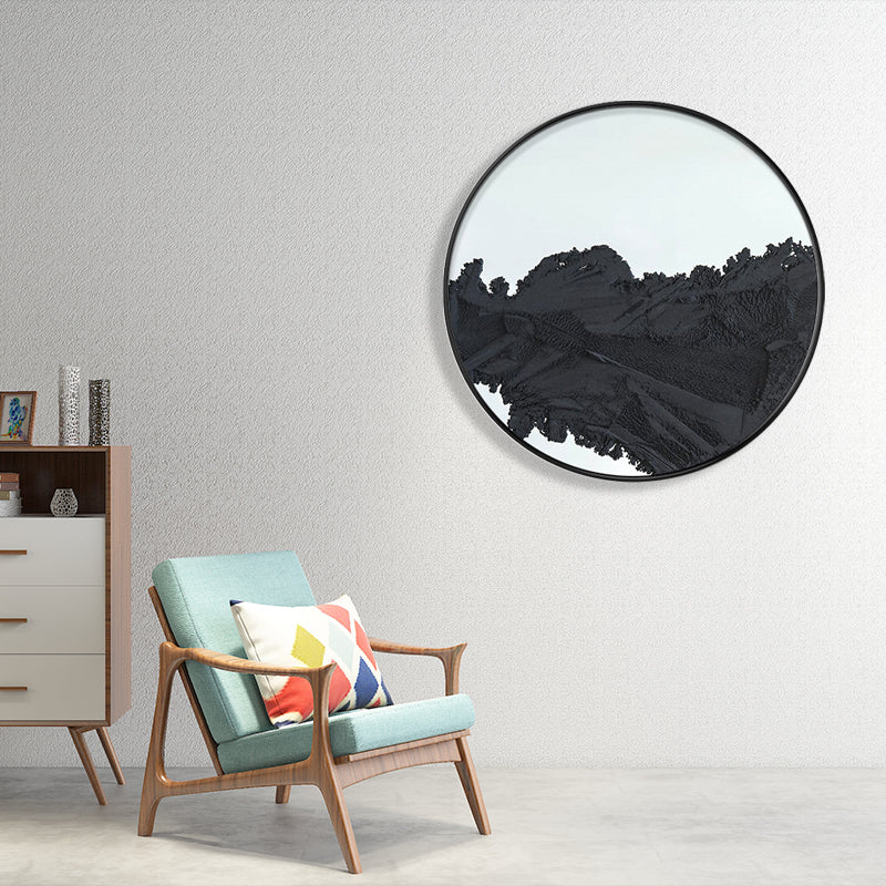Brehn | Pastellfarbener abstrakter Leinwandtexturiert skandinavischer Stil Mädchen Schlafzimmer Wandkunst Druck