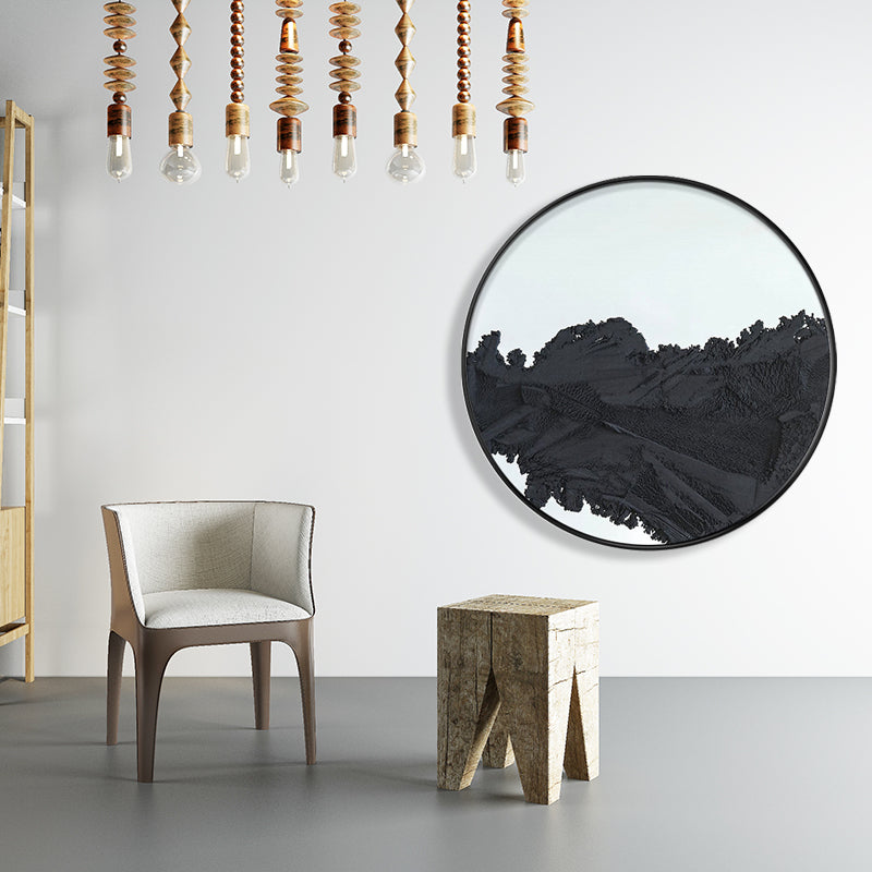 Brehn | Pastellfarbener abstrakter Leinwandtexturiert skandinavischer Stil Mädchen Schlafzimmer Wandkunst Druck
