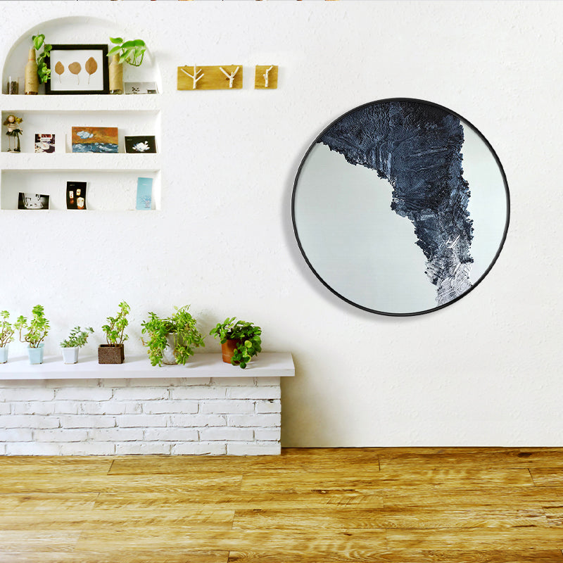 Brehn | Pastellfarbener abstrakter Leinwandtexturiert skandinavischer Stil Mädchen Schlafzimmer Wandkunst Druck