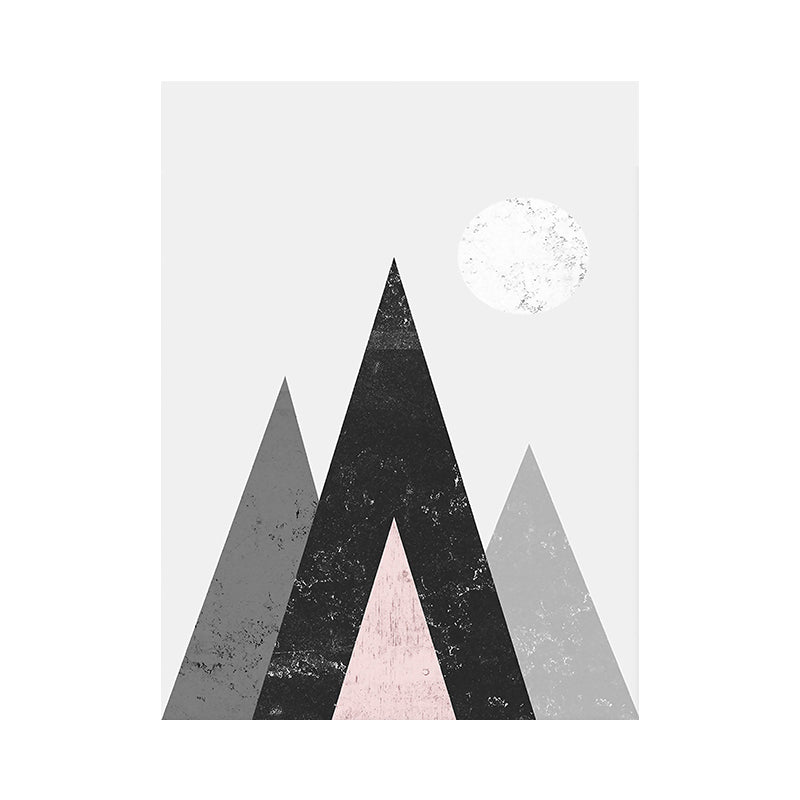 Brehn | Rolling Mountains Wanddeko Pastellfarben Skandinavischer Stil Leinwand für Esszimmer