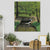 Brehn | Grüne Botanics Leinwandkunst Waldbach Nordic Texturierte Wanddekoration für das Wohnzimmer