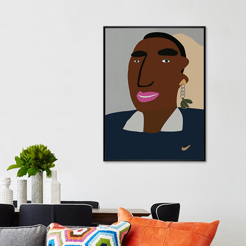 Brehn | Nordic Cartoon Figur Leinwand für Schlafzimmer Illustriation Wanddeko, Mehrere Größen