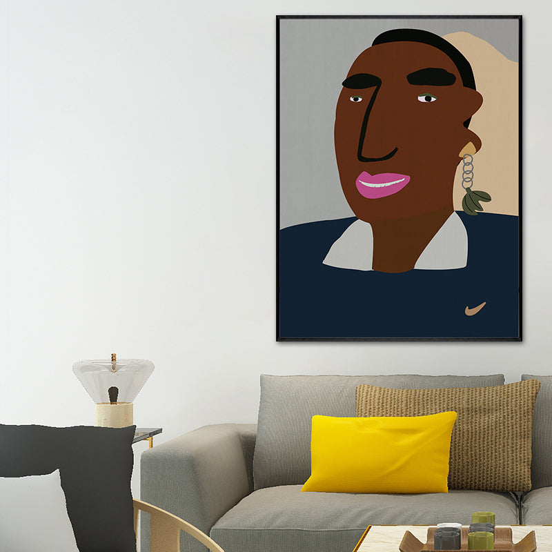 Brehn | Nordic Cartoon Figur Leinwand für Schlafzimmer Illustriation Wanddeko, Mehrere Größen