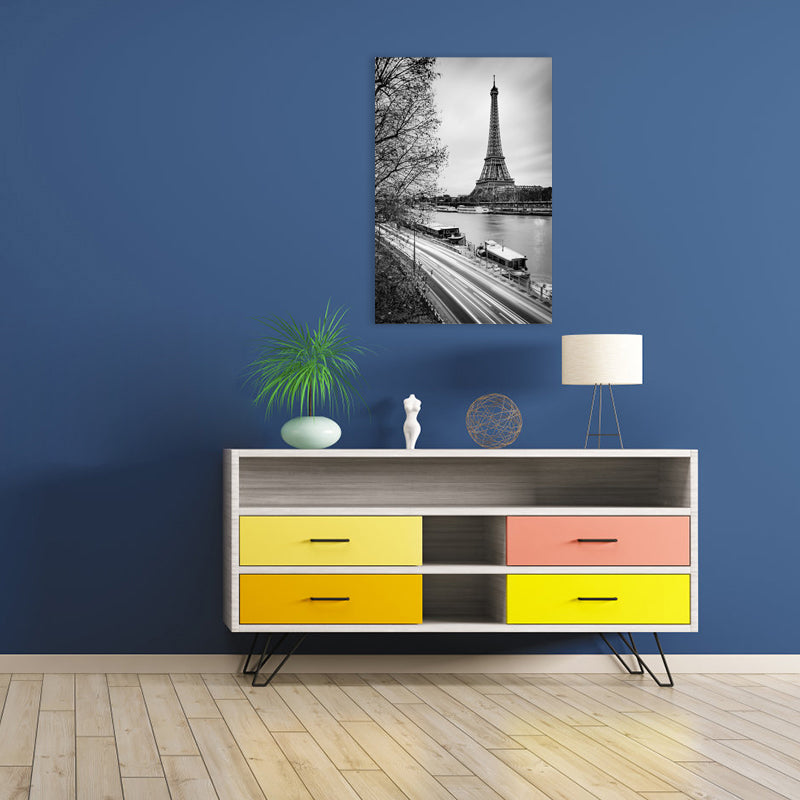 Brehn | Texturierte berühmte Wahrzeichen Kunstdruck Leinwand Vintage-Stil Gemälde für das Mädchenzimmer