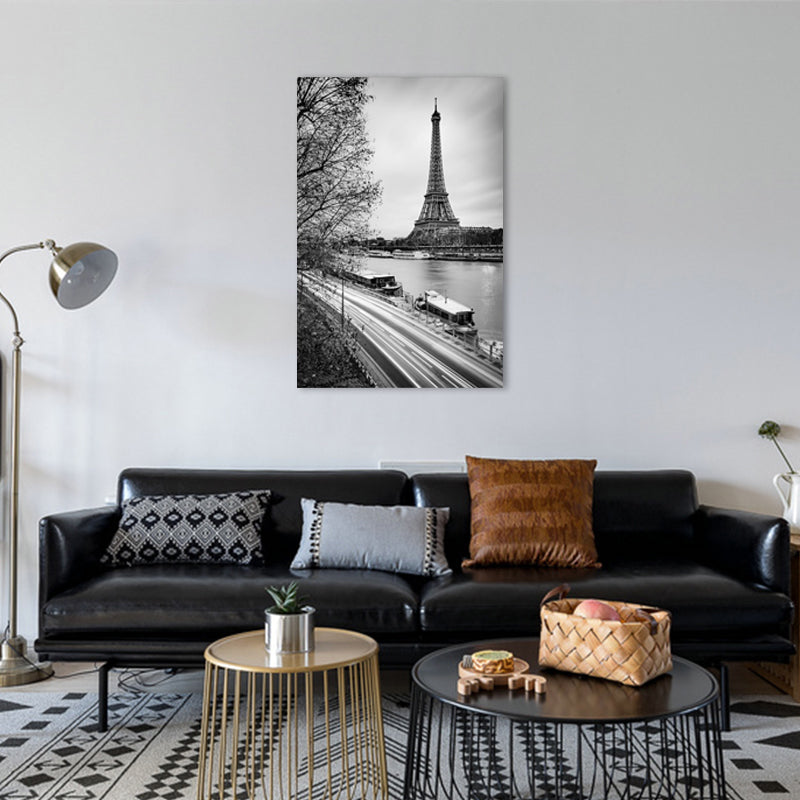 Brehn | Texturierte berühmte Wahrzeichen Kunstdruck Leinwand Vintage-Stil Gemälde für das Mädchenzimmer