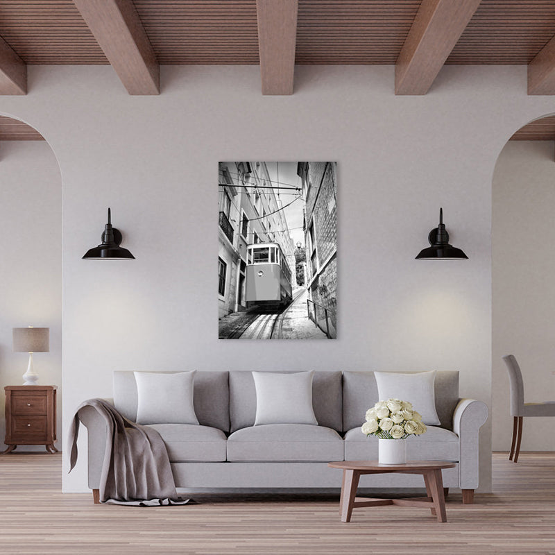 Brehn | Texturierte berühmte Wahrzeichen Kunstdruck Leinwand Vintage-Stil Gemälde für das Mädchenzimmer