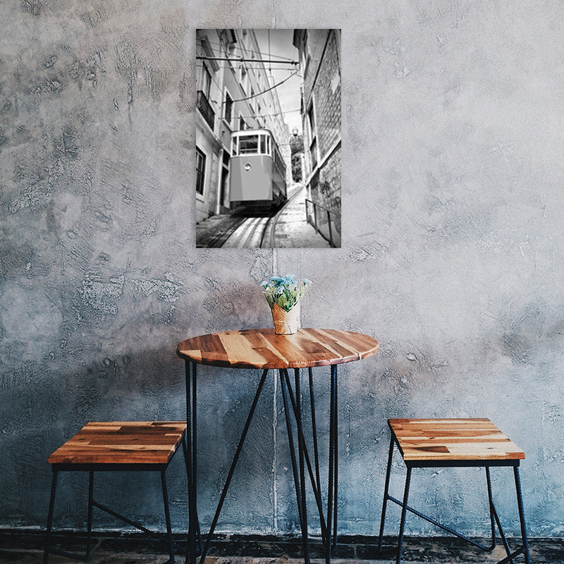 Brehn | Texturierte berühmte Wahrzeichen Kunstdruck Leinwand Vintage-Stil Gemälde für das Mädchenzimmer