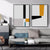 Brehn | Illustration Geometrische Kunstdruck Texturiert Minimalismus Wohnzimmer Leinwand in Helle Farbe