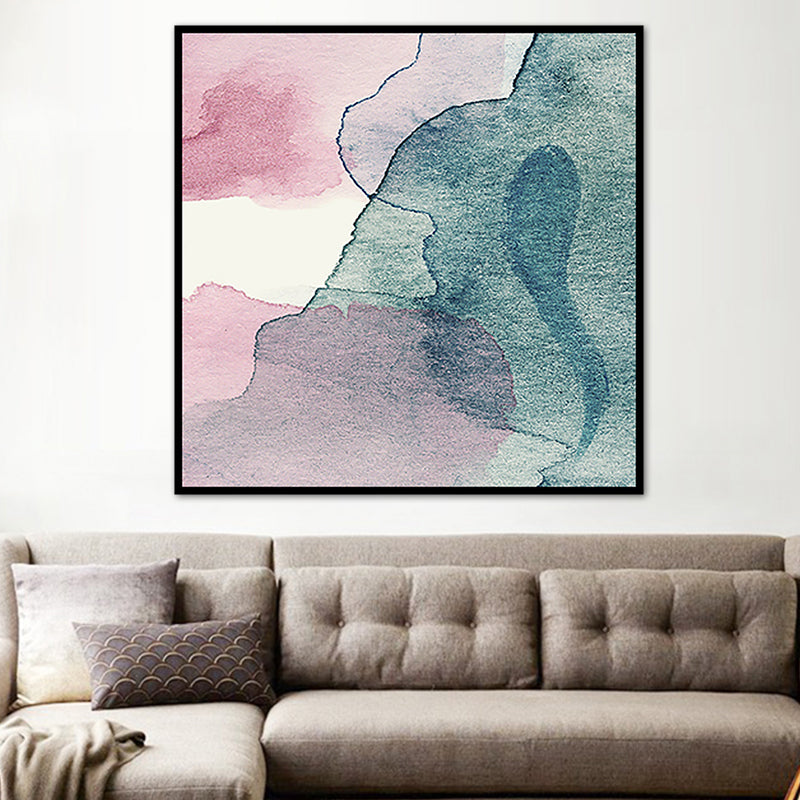 Brehn | Weiche Farbe Moderne Kunst Leinwand Aquarell Gemälde für das Esszimmer, Mehrere Größen Optionen