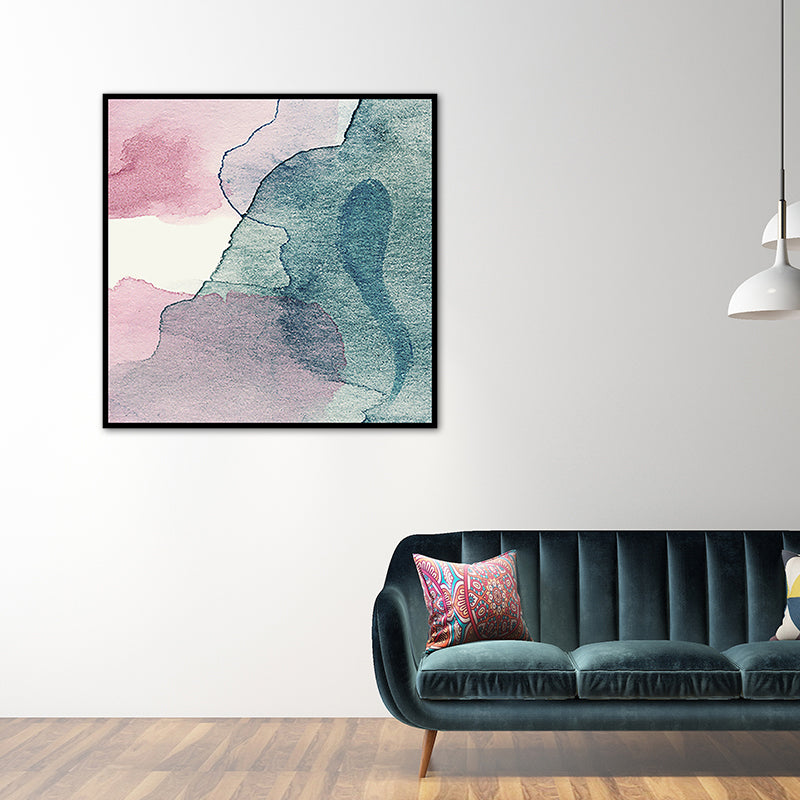 Brehn | Weiche Farbe Moderne Kunst Leinwand Aquarell Gemälde für das Esszimmer, Mehrere Größen Optionen
