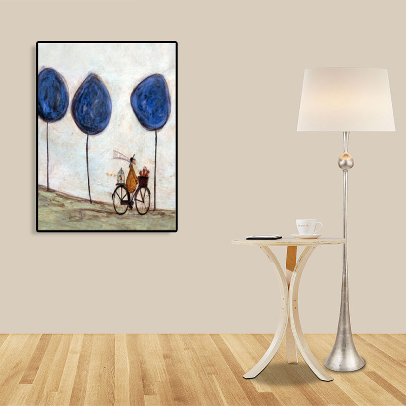 Brehn | Canvas Texturiertes Kunstdruck Abstrakter Expressionismus Spielende Figur Malerei, Mehrere Größen