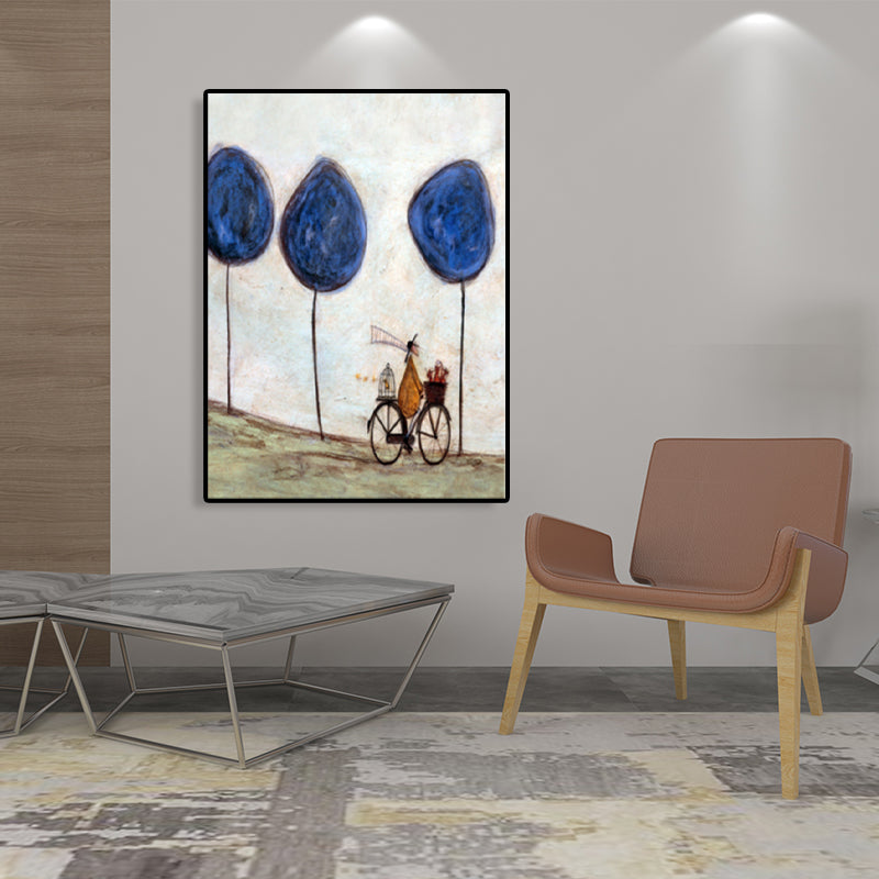 Brehn | Canvas Texturiertes Kunstdruck Abstrakter Expressionismus Spielende Figur Malerei, Mehrere Größen