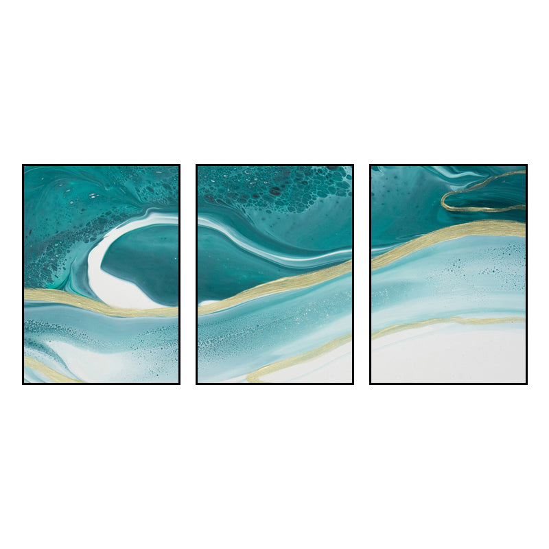 Brehn | Aquarellmuster-Leinwanddruck Sanfte Farben Moderne Kunststil Malerei für Wohnzimmer