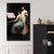 Brehn | Ölgemälde Renaissance Leinwand Kunst Mädchen und Instrumente in Weiß, multiple Größen