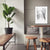 Brehn | Vintage Forest Snowy Scenery Leinwand Grau Texturiertes Wandkunst Druck für Esszimmer