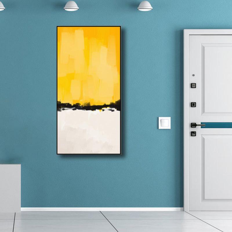 Brehn | Helle Farben Pinselstrich Leinwand Moderne Kunststil Texturierte Wanddekoration für das Wohnzimmer