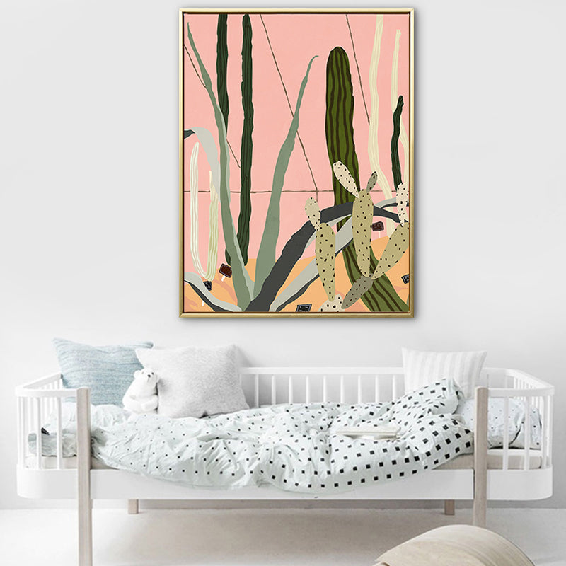 Brehn | Texturierte Illustration Pflanzenleinwand Wandkunst Nordic Stil Wanddekor für das Wohnzimmer