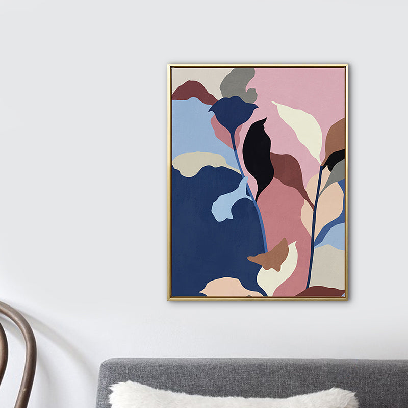 Brehn | Texturierte Illustration Pflanzenleinwand Wandkunst Nordic Stil Wanddekor für das Wohnzimmer