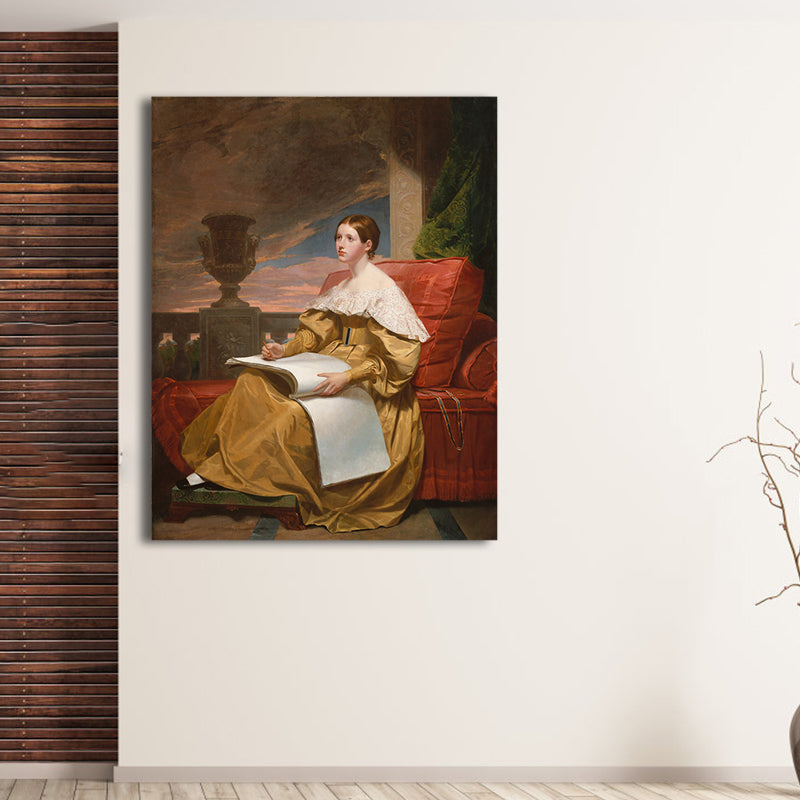 Brehn | Renaissance Wandkunst Druck Pastellfarbe Anmutige Magd Gemälde, Mehrere Größenoptionen