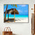 Brehn | St stunning tropisches Strand Leinwand Hotel Fotografie Druck Seascape Wandkunst Dekor in Blau
