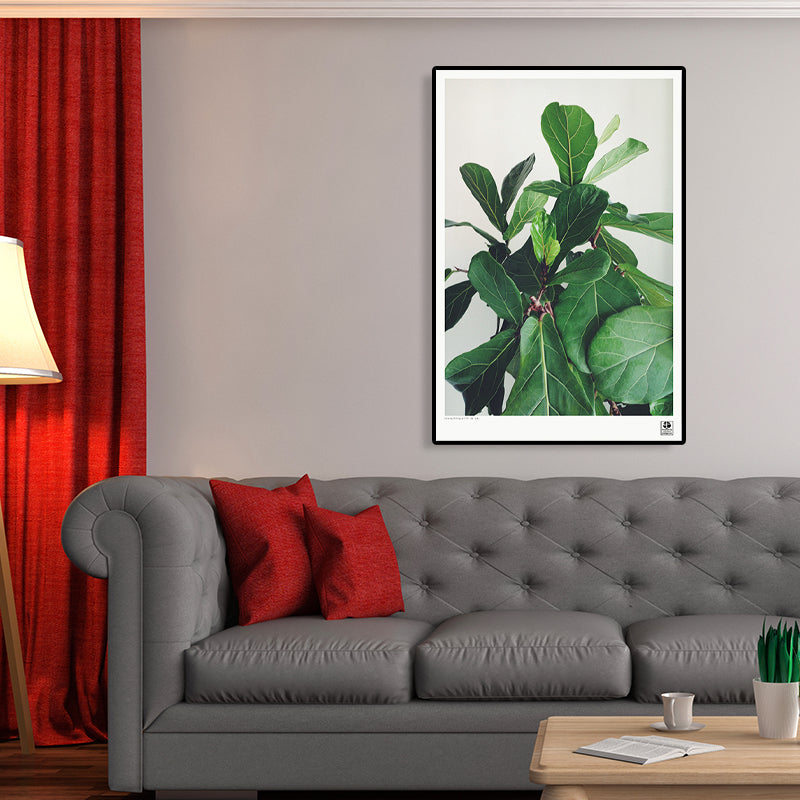 Brehn | Texturiertes Botanisches Kunstdruck-Leinwand Skandinavischer Stil Gemälde für Mädchenzimmer