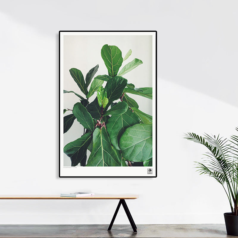 Brehn | Texturiertes Botanisches Kunstdruck-Leinwand Skandinavischer Stil Gemälde für Mädchenzimmer