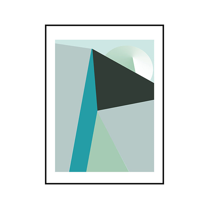 Brehn | Pastel kleur geometrisch canvas abstract moderne stijl textuur muurkunst print voor hal