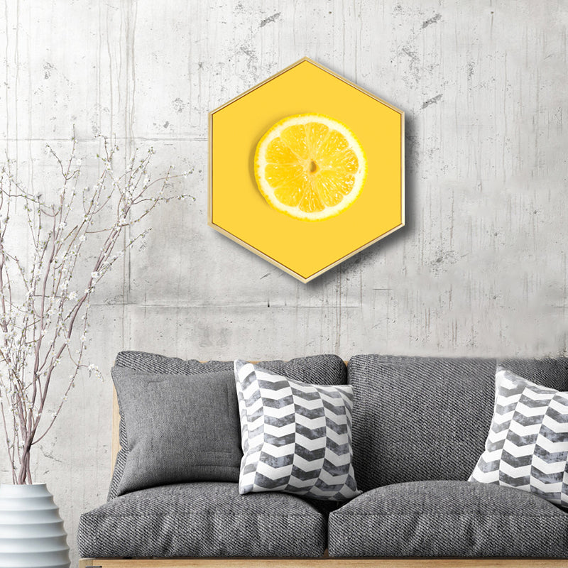 Brehn | Skandinavischer Stil Leckere Früchte Leinwand Helle Farbige Texturierte Kunstdruck für Esszimmer
