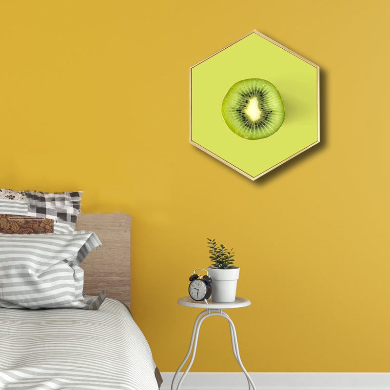 Brehn | Skandinavischer Stil Leckere Früchte Leinwand Helle Farbige Texturierte Kunstdruck für Esszimmer