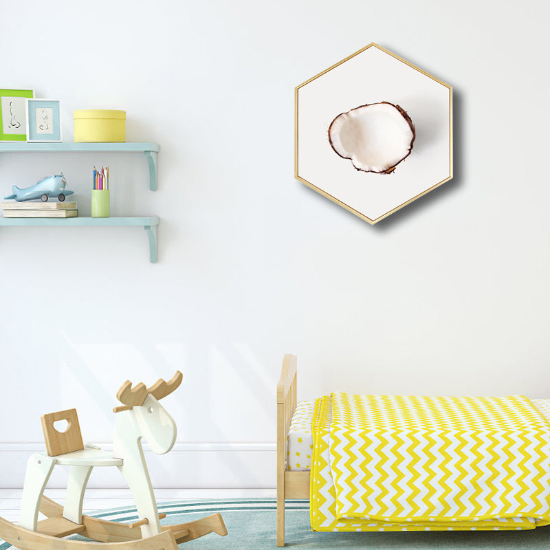 Brehn | Skandinavischer Stil Leckere Früchte Leinwand Helle Farbige Texturierte Kunstdruck für Esszimmer
