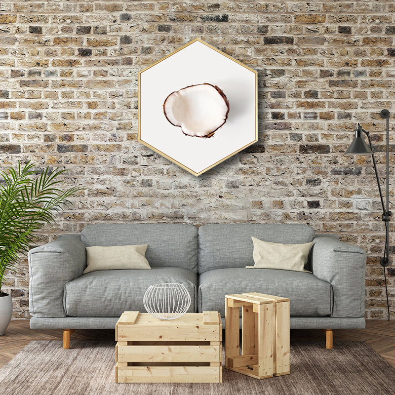 Brehn | Skandinavischer Stil Leckere Früchte Leinwand Helle Farbige Texturierte Kunstdruck für Esszimmer