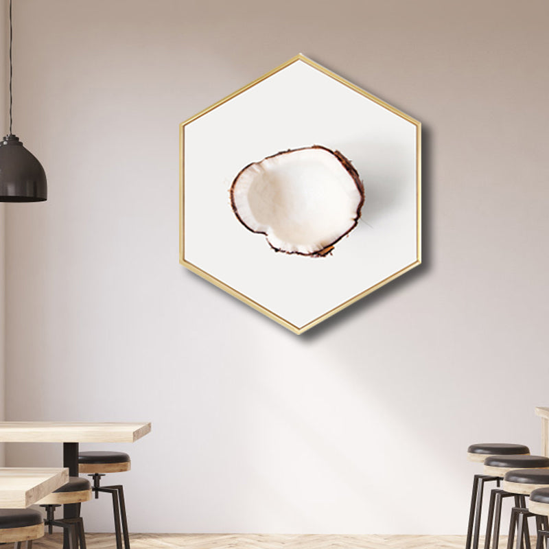 Brehn | Skandinavischer Stil Leckere Früchte Leinwand Helle Farbige Texturierte Kunstdruck für Esszimmer