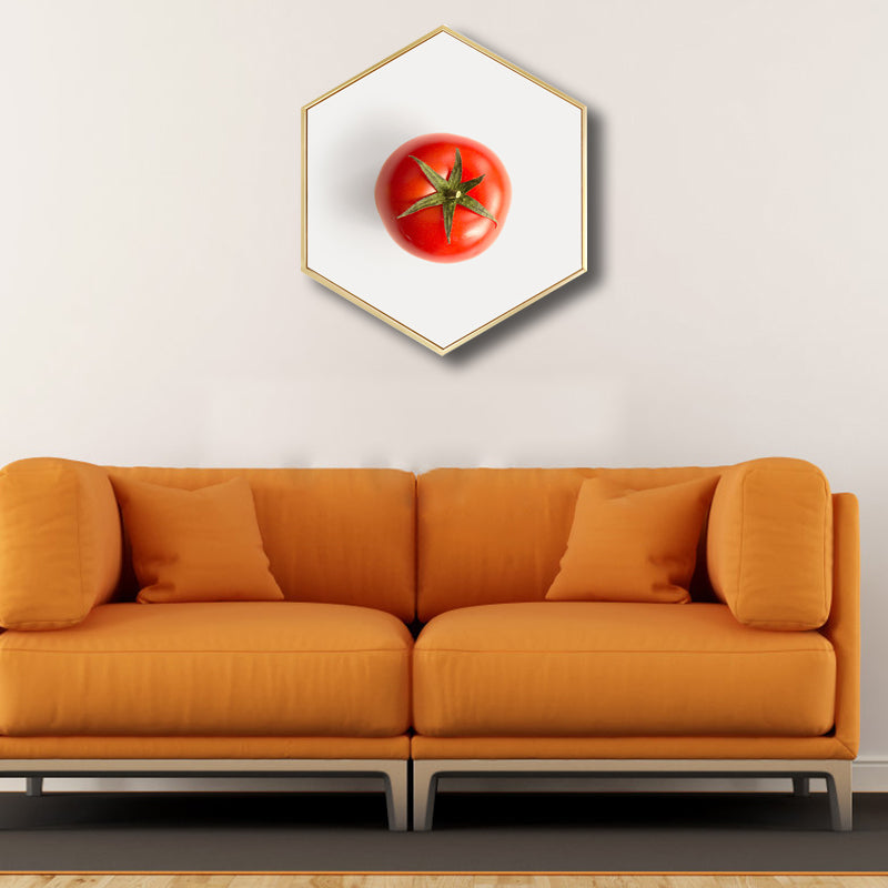 Brehn | Skandinavischer Stil Leckere Früchte Leinwand Helle Farbige Texturierte Kunstdruck für Esszimmer
