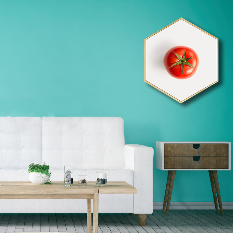 Brehn | Skandinavischer Stil Leckere Früchte Leinwand Helle Farbige Texturierte Kunstdruck für Esszimmer