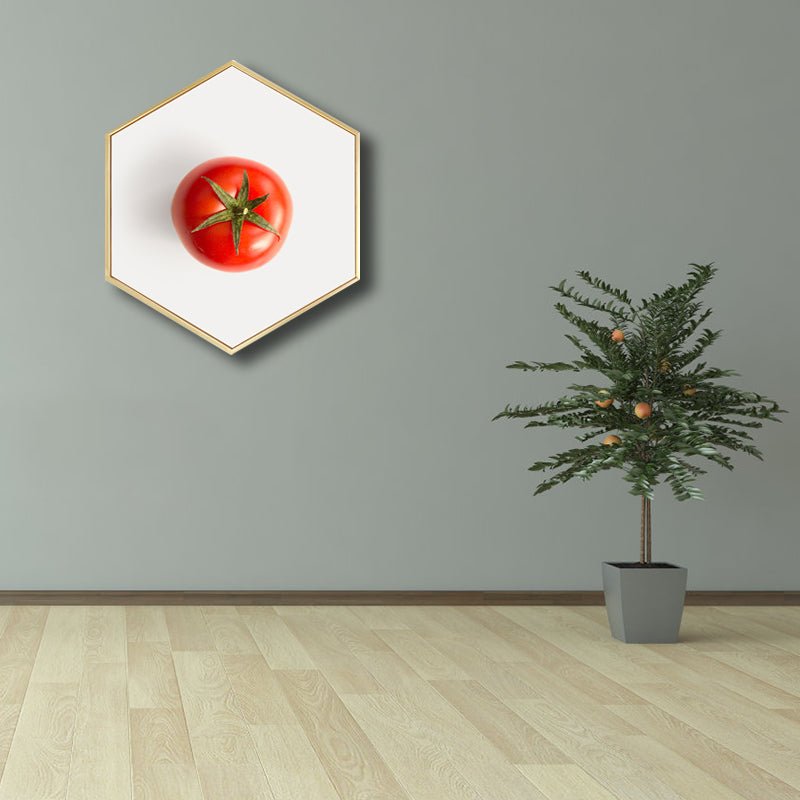 Brehn | Skandinavischer Stil Leckere Früchte Leinwand Helle Farbige Texturierte Kunstdruck für Esszimmer