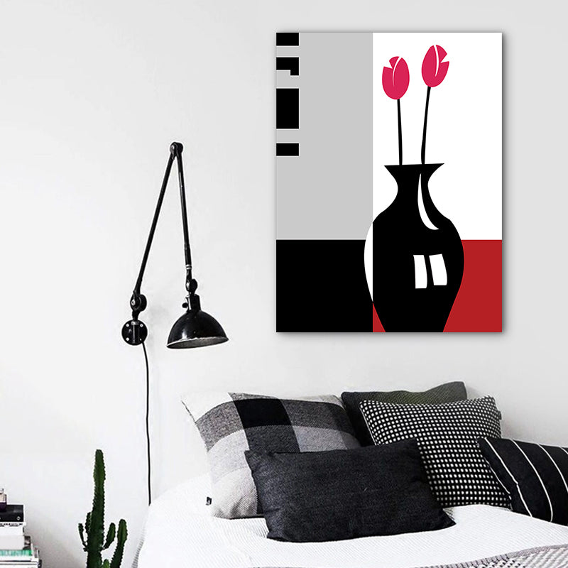 Brehn | Blumenarrangement Wandkunst Dekor Pastellfarbe Leinwandmalerei, Texturiert, Mehrere Größen