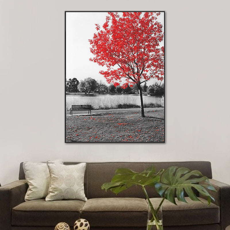 Brehn | Moderner Stil Botanische Szene Leinwand Sanfte Farbtextur Wandkunst Druck für Wohnzimmer
