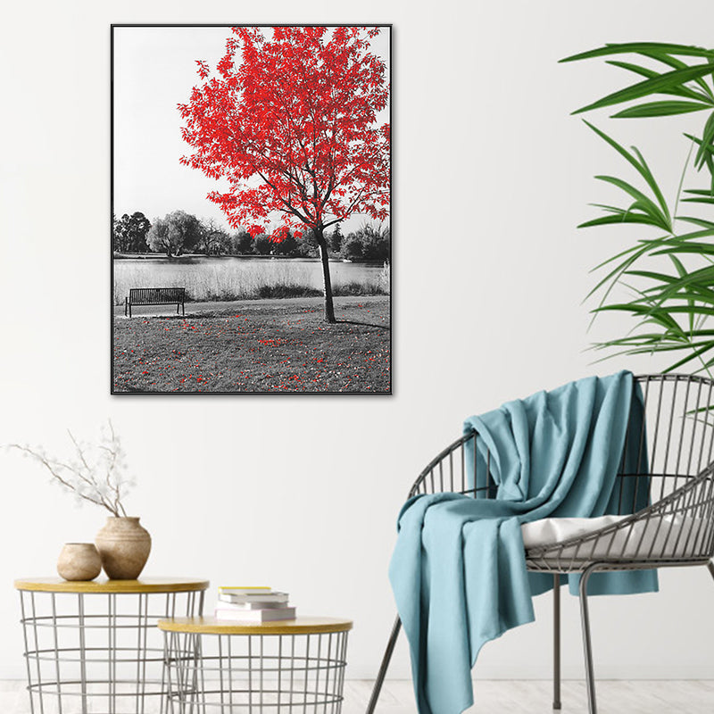 Brehn | Moderner Stil Botanische Szene Leinwand Sanfte Farbtextur Wandkunst Druck für Wohnzimmer