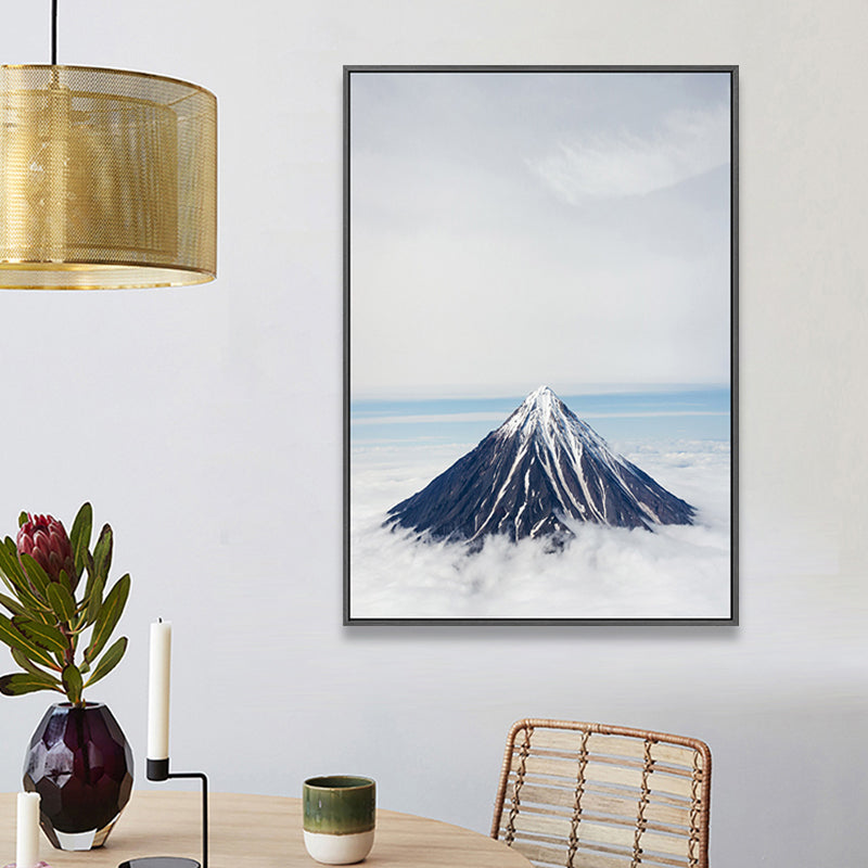 Brehn | Helle Farben Natürliches Landschaftsleinwand Modern Texturiertes Wandkunst-Dekor für das Wohnzimmer