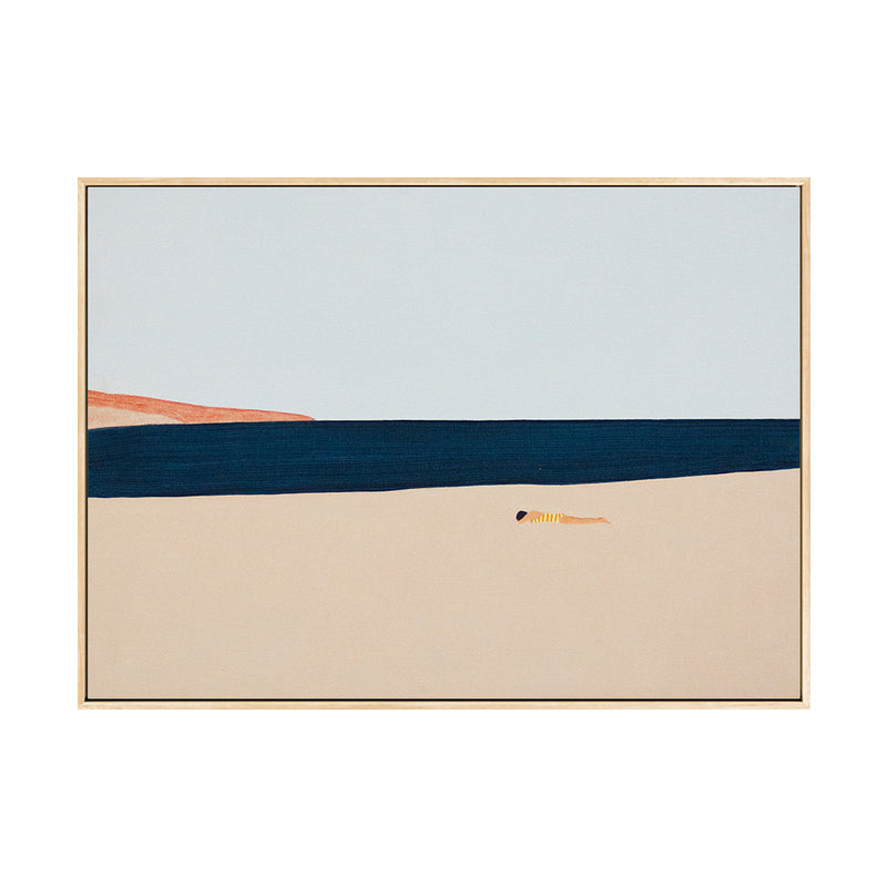 Brehn | Illustration Nordic Wandkunst Dekor mit abstrakter Landschaft in sanften Farben für das Jungenzimmer