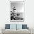 Brehn | Vintage Seaside Lighthouse Kunstdruck Leinwand Graues Gebäude Wanddekoration, Mehrere Größen verfügbar